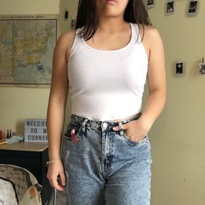 Brandy Melville inspired cropped racerback tank